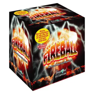 Leuchferwerk-Batterie Fireball Diamond Feuerwerk
